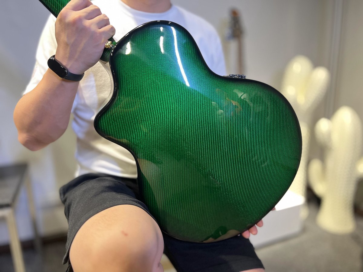 Real carbon fiber guitar 38/41    PLUS X1-GREEN